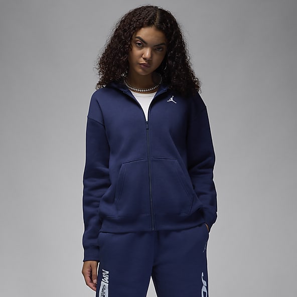 Womens Blue Hoodies Pullovers. Nike